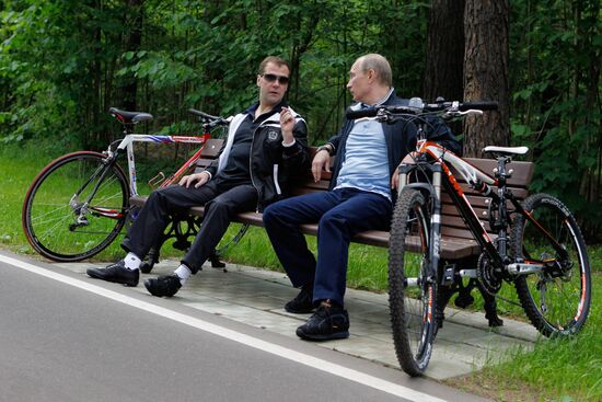 Informal meeting of Dmitry Medvedev and Vladimir Putin