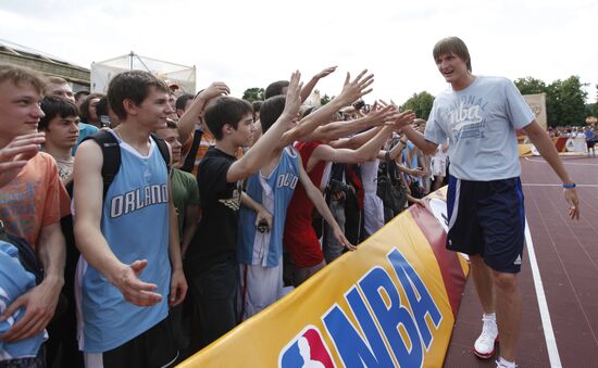 Street basketball tournament 5x5 "NBA 5 United" in Moscow
