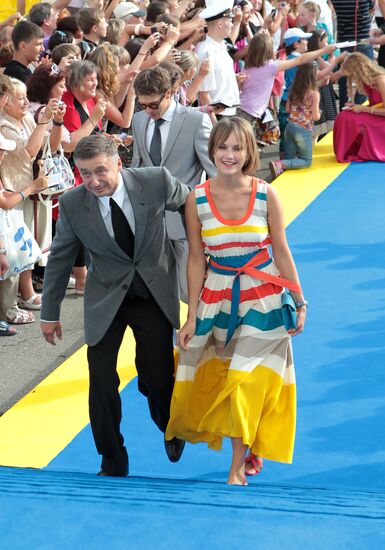 Anton Tabakov with his wife, Anzhelika