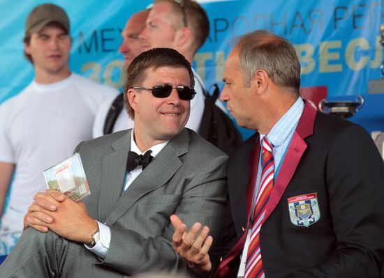 Alexander Konovalov and Sir Steven Redgrave