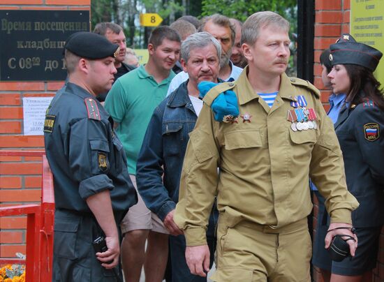 Funeral of former Colonel Yuri Budanov in Khimki