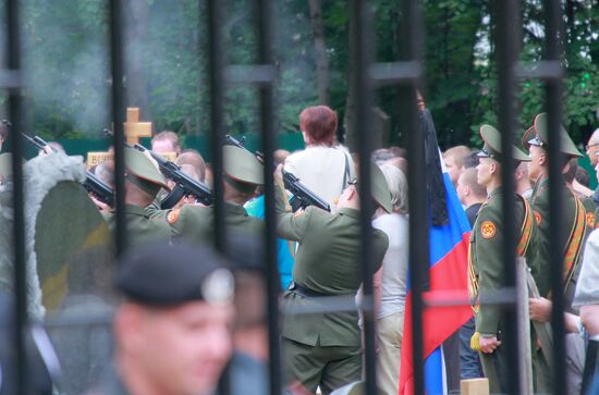 Funeral of former Colonel Yuri Budanov in Khimki