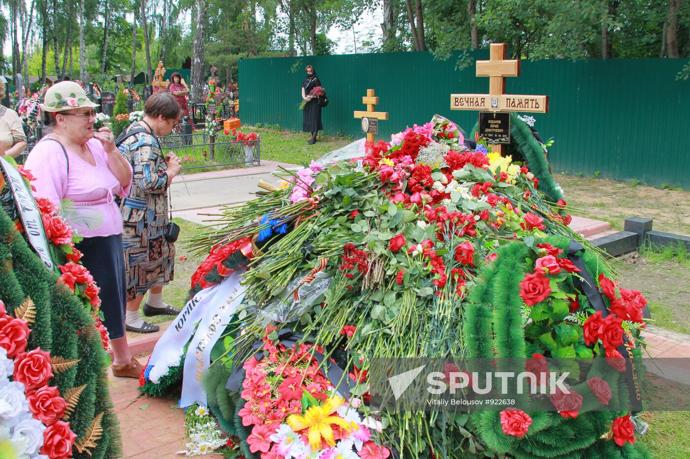 Funeral of former Colonel Yuri Budanov in Khimki