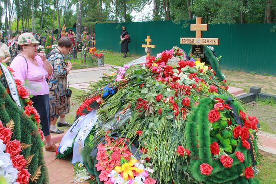 Funeral of former Colonel Yuri Budanov in Khimki