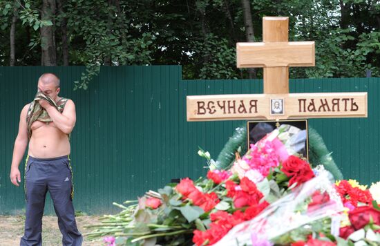 Funeral of former Colonel Yuri Budanov in Khimki