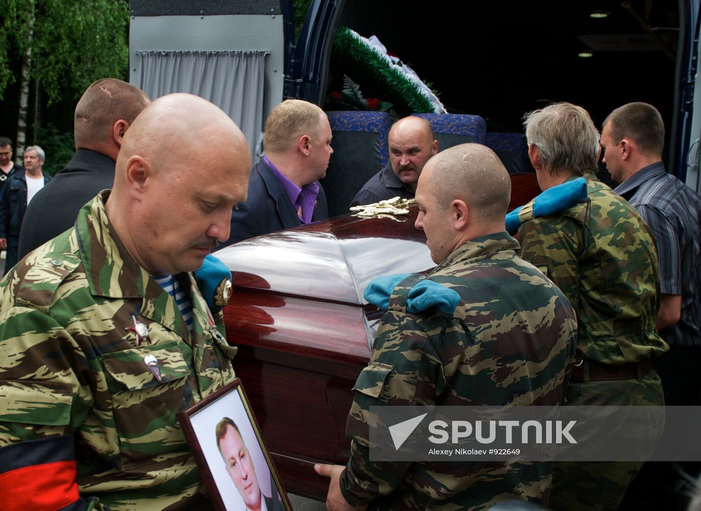 Funeral of former Colonel Yuri Budanov in Khimki