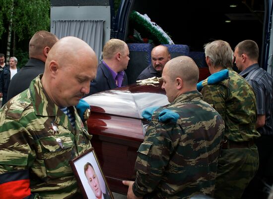 Funeral of former Colonel Yuri Budanov in Khimki