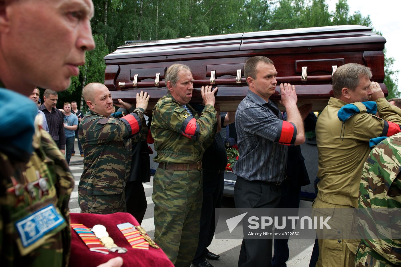 Funeral of former Colonel Yuri Budanov in Khimki
