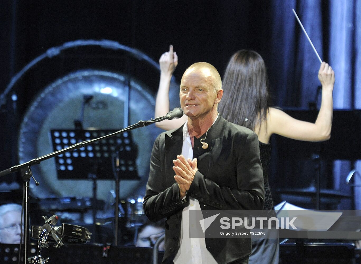 Concert of musician Sting, part of Symphonicity tour