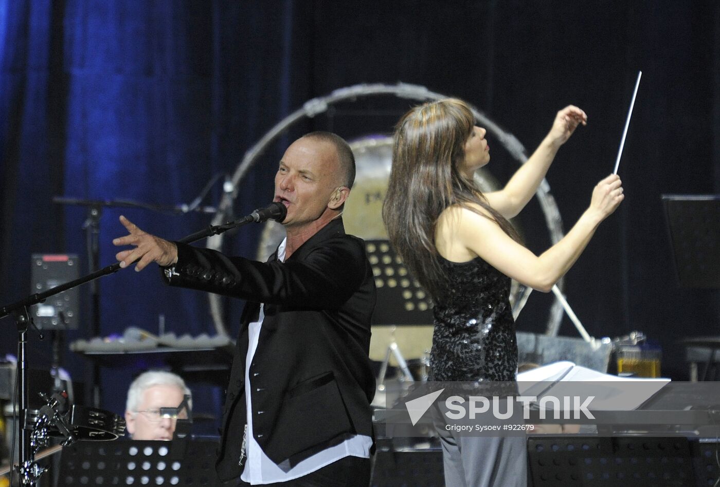 Concert of musician Sting, part of Symphonicity tour