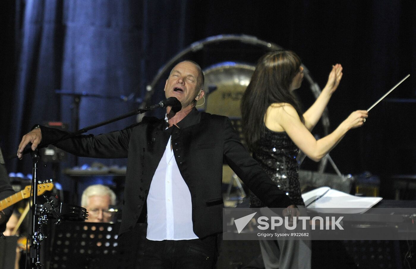 Concert of musician Sting, part of Symphonicity tour