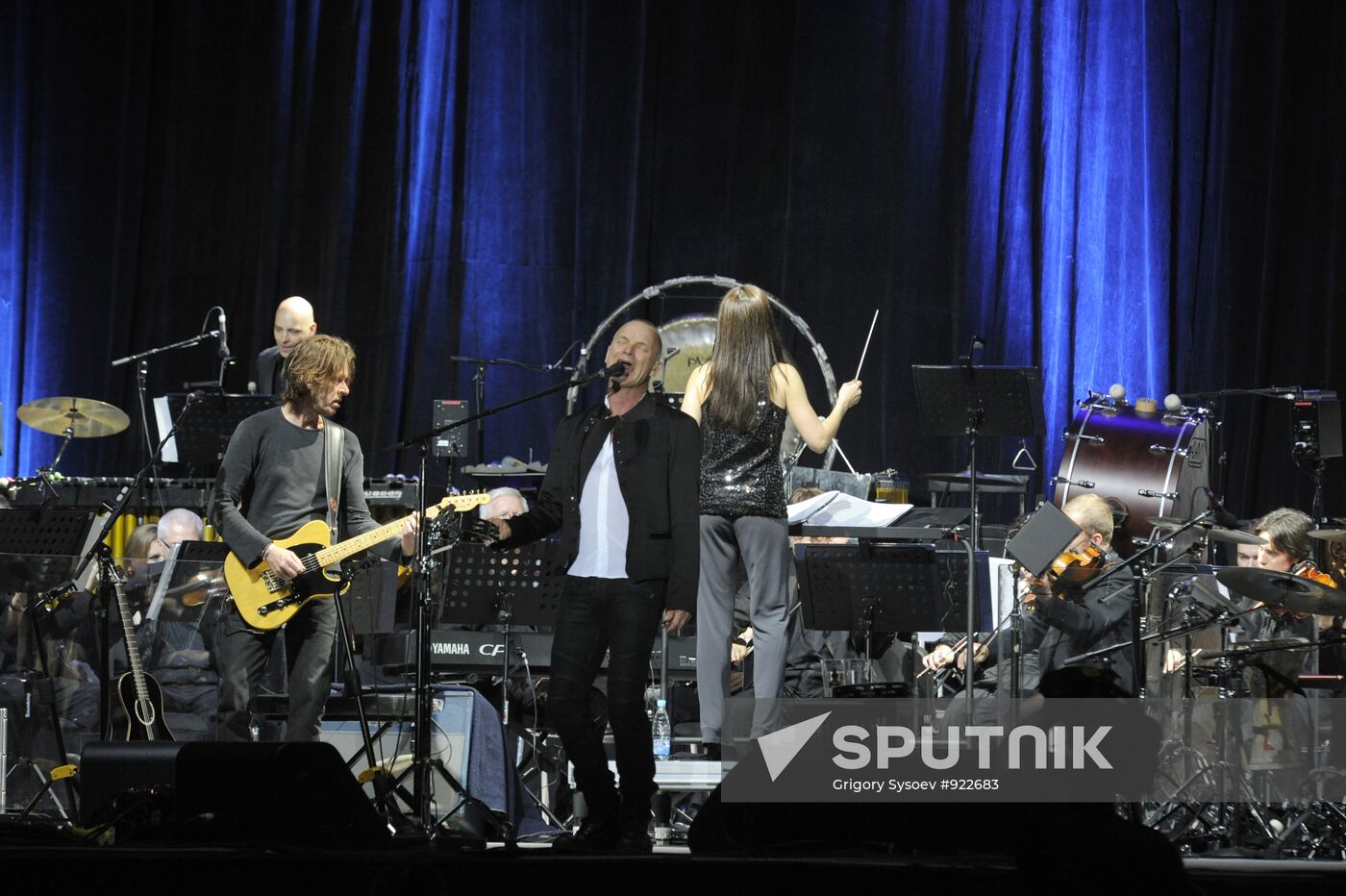 Concert of musician Sting, part of Symphonicity tour