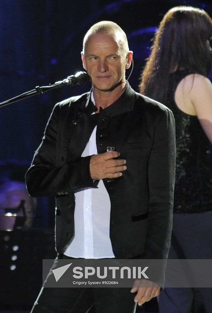 Concert of musician Sting, part of Symphonicity tour