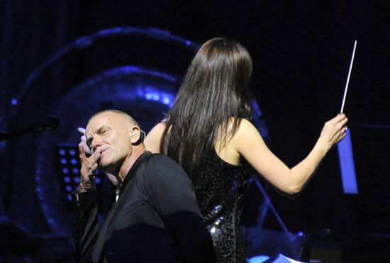 Concert of musician Sting, part of Symphonicity tour