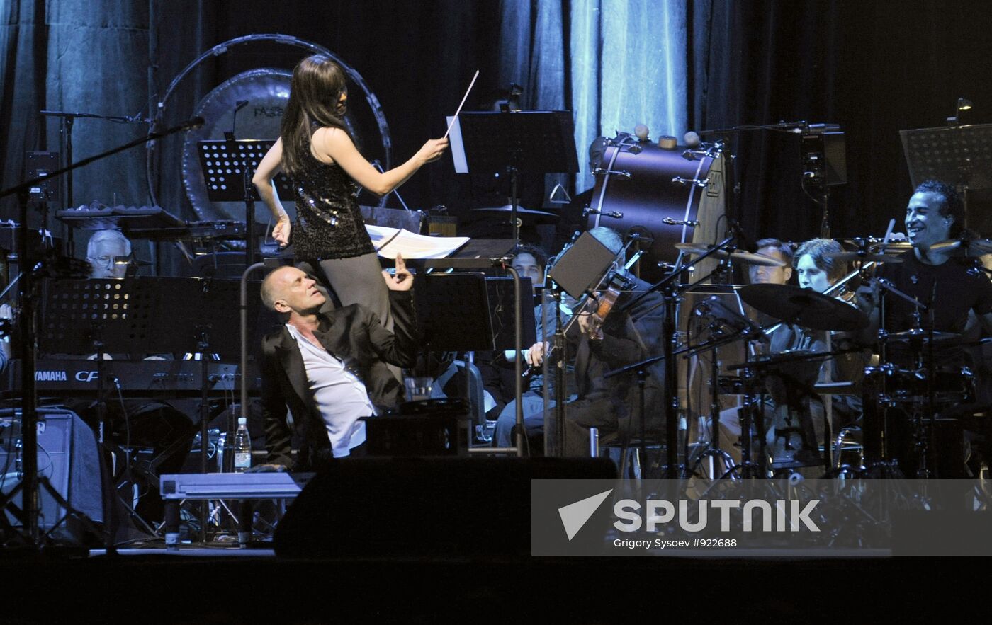 Concert of musician Sting, part of Symphonicity tour