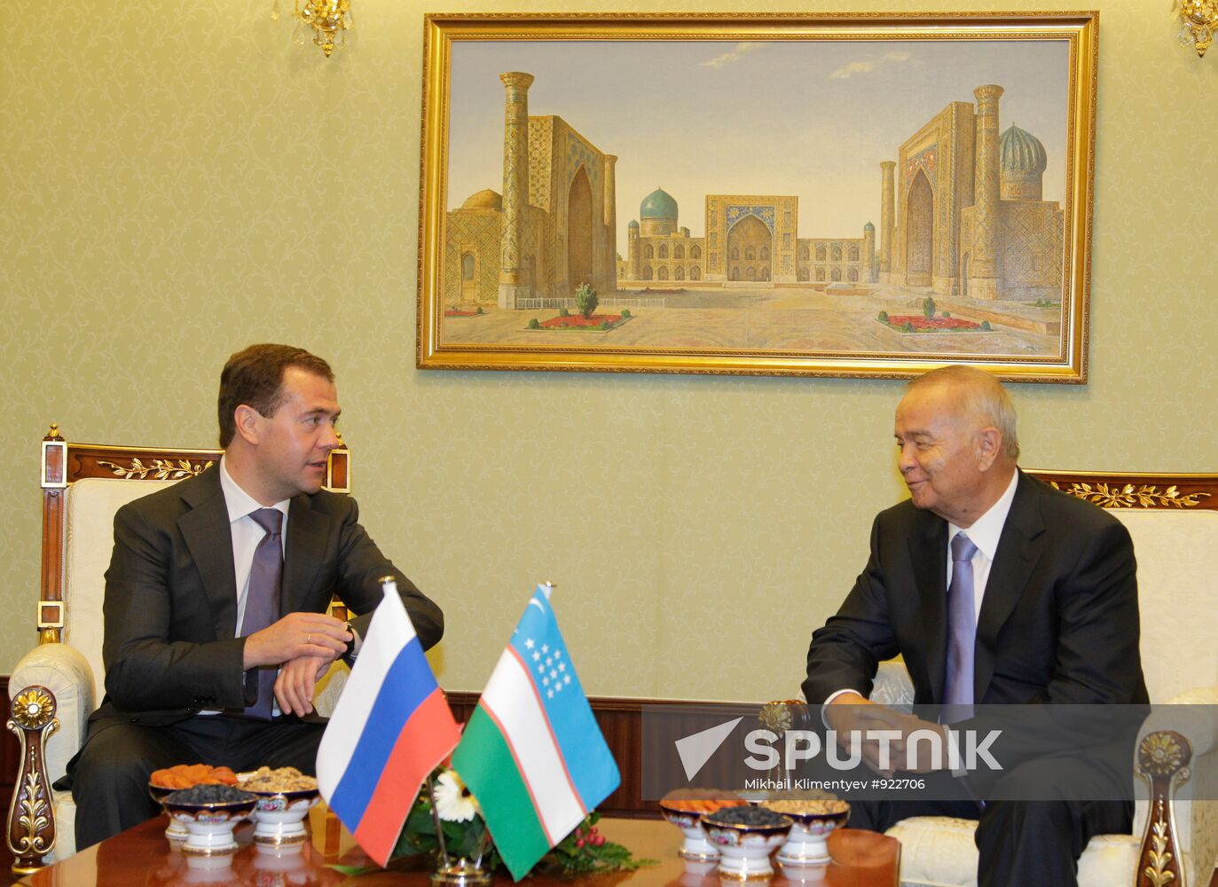 Dmitry Medvedev arrived in Uzbekistan on a working visit