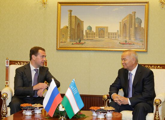 Dmitry Medvedev arrived in Uzbekistan on a working visit
