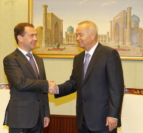 Dmitry Medvedev arrived in Uzbekistan on a working visit