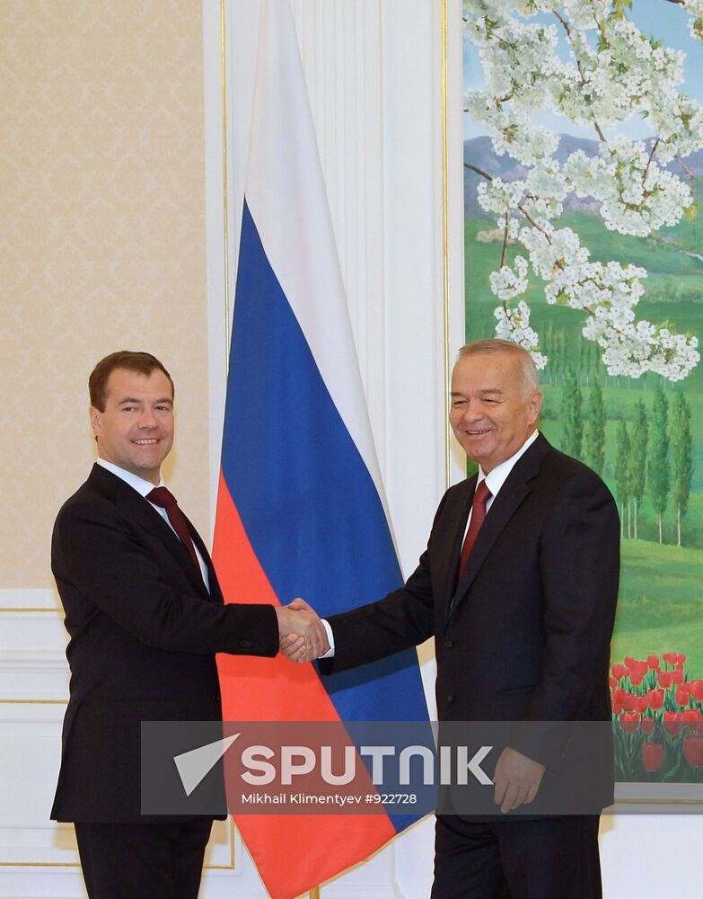 Dmitry Medvedev on working visit to Uzbekistan