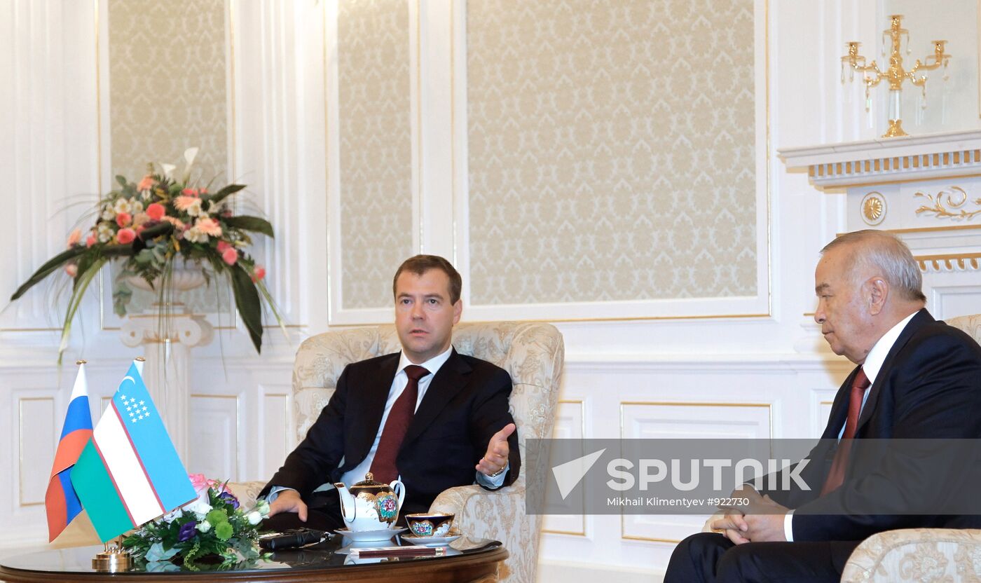 Dmitry Medvedev on working visit to Uzbekistan