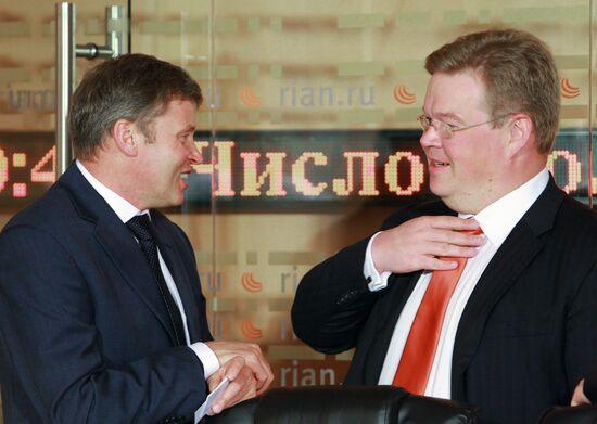 News conference "New Leaders for the New World"