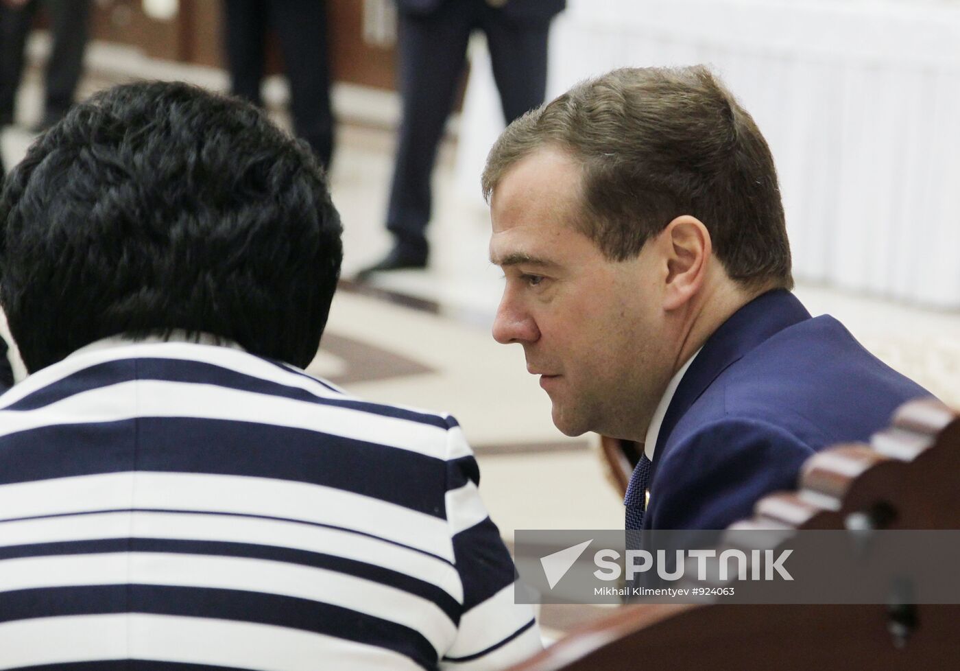 Dmitry Medvedev and Roza Otunbayeva