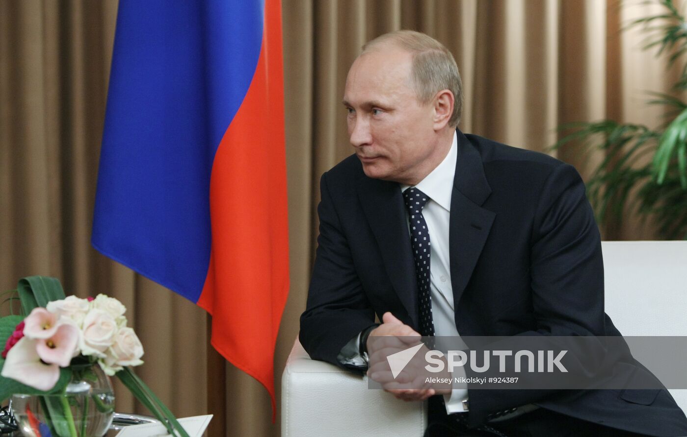 Prime Minister Vladimir Putin on working visit to Switzerland