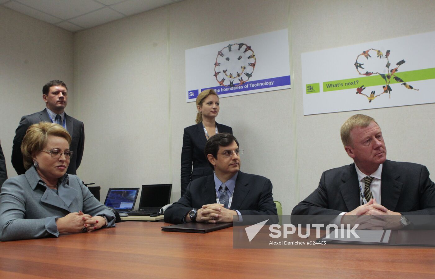 Valentina Matvienko, Glenn Kline and Anatoly Chubais