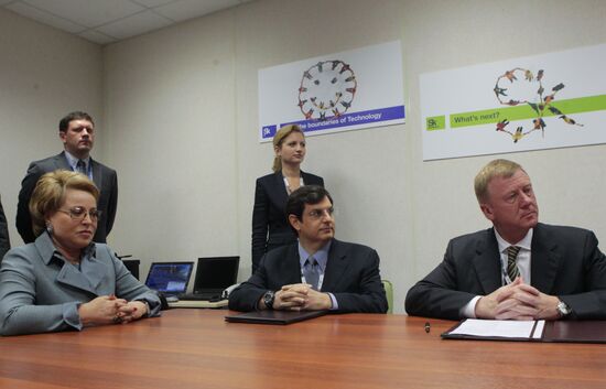 Valentina Matvienko, Glenn Kline and Anatoly Chubais