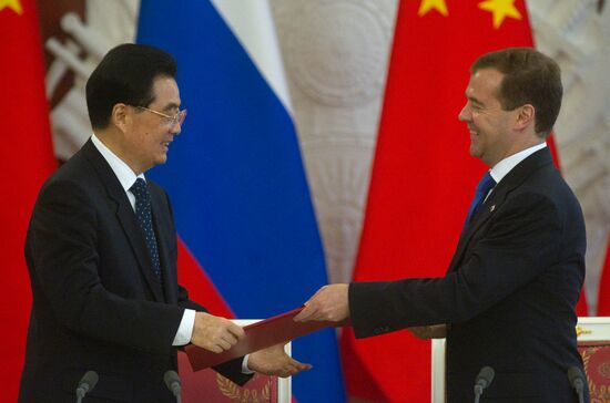 Hu Jintao's state visit to Russia