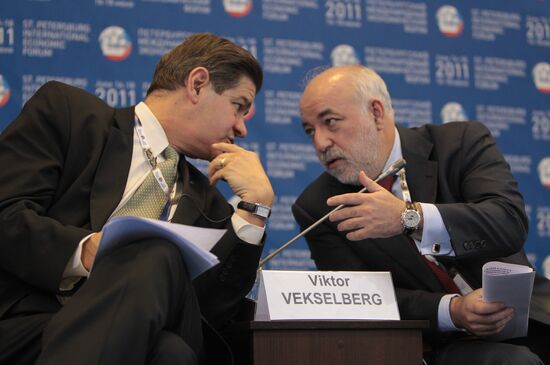 James Turley and Viktor Vekselberg