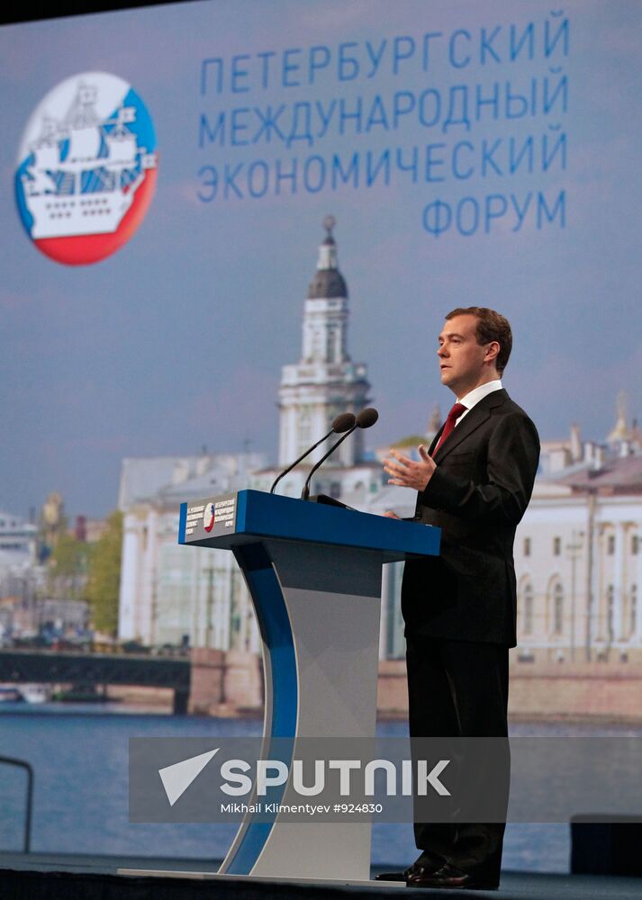 Opening of 15th St. Petersburg International Economic Forum