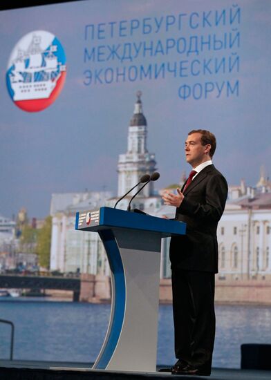 Opening of 15th St. Petersburg International Economic Forum