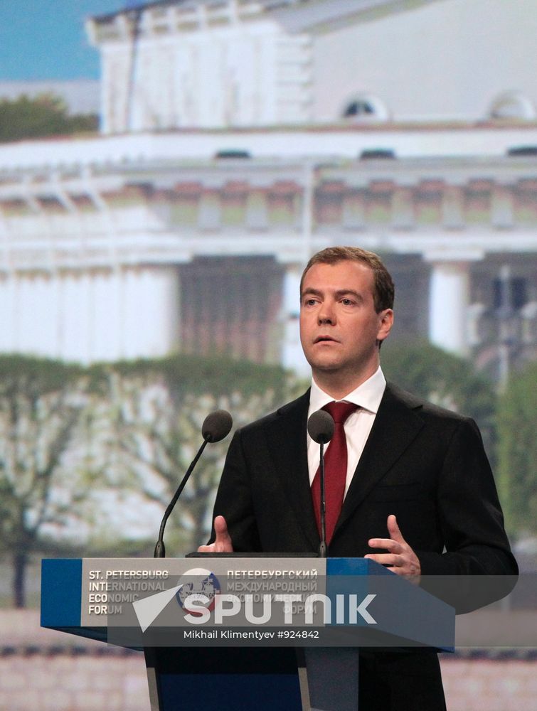 Opening of 15th St. Petersburg International Economic Forum