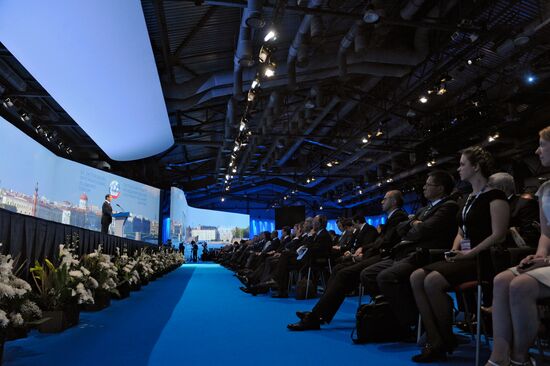 Opening of 15th St. Petersburg International Economic Forum
