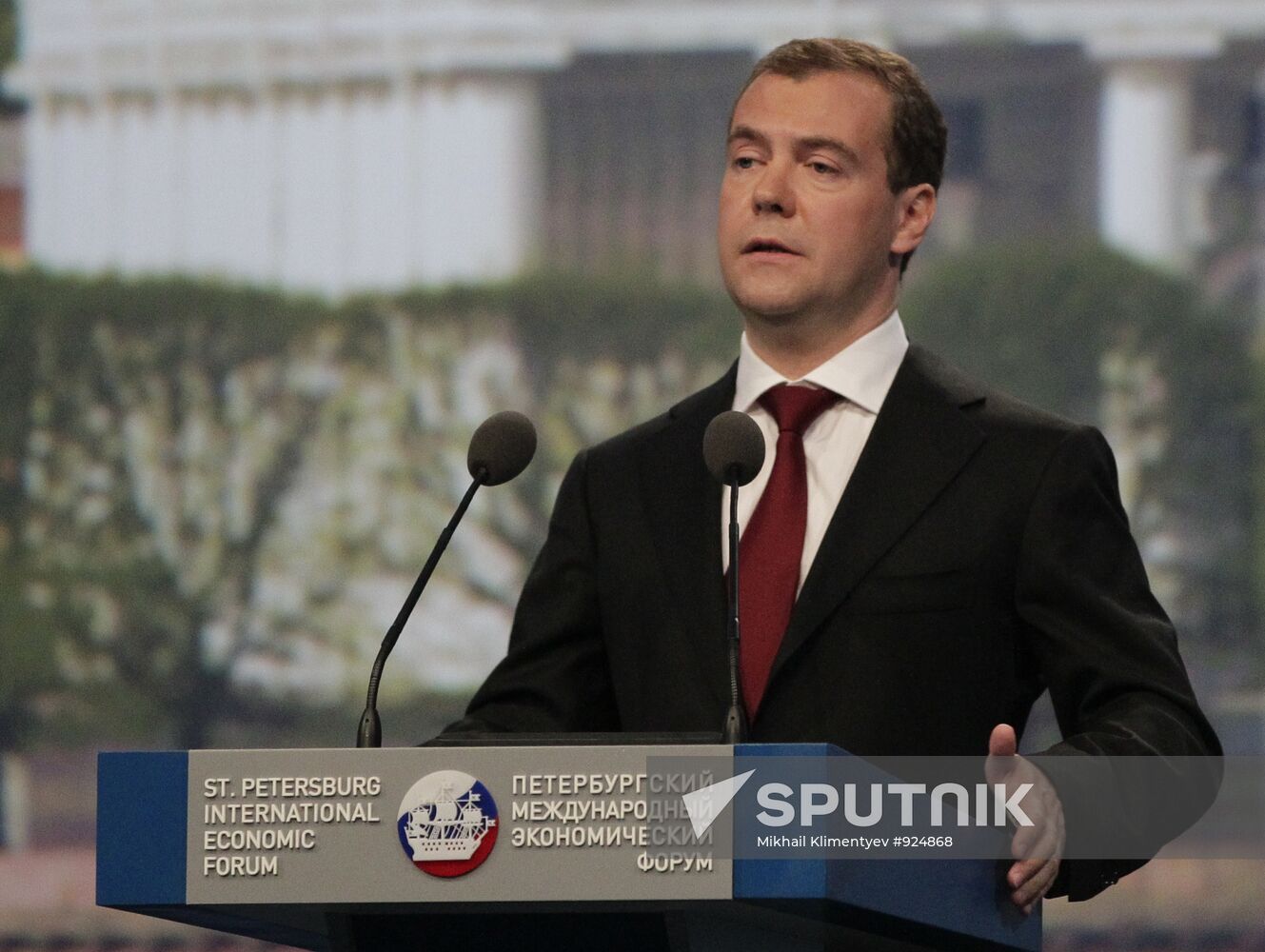 Opening of 15th St. Petersburg International Economic Forum