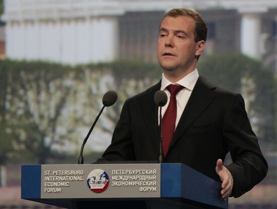 Opening of 15th St. Petersburg International Economic Forum
