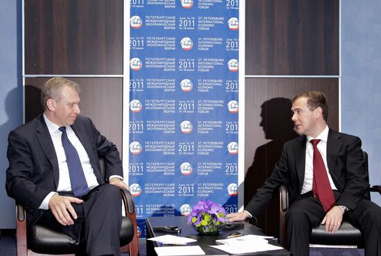 D. Medvedev at 15th St. Petersburg International Economic Forum