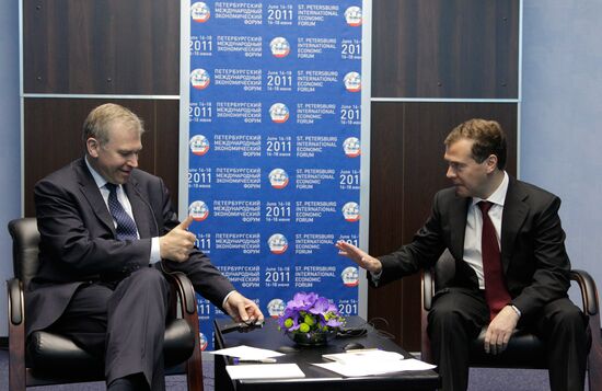 D. Medvedev at 15th St. Petersburg International Economic Forum