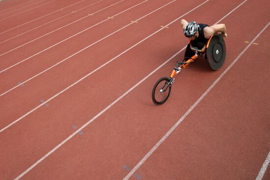 Training of Paralympics Team Russia in cross-country skiing