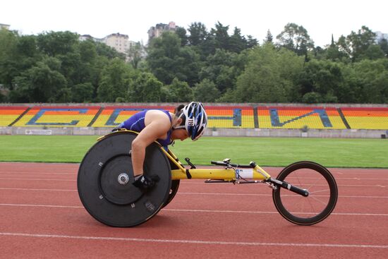 Training of Paralympics Team Russia in cross-country skiing