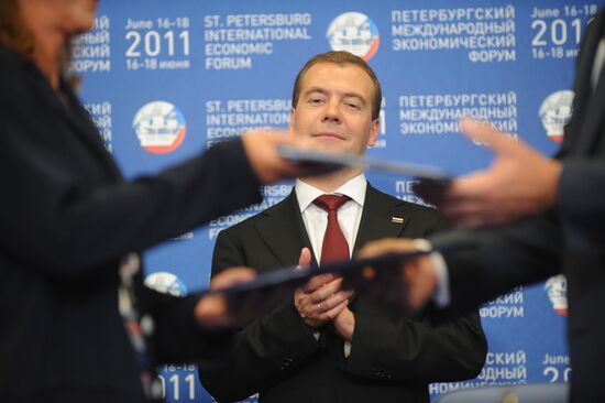 Dmitry Medvedev attends 15th SPIEF in St.Petersburg