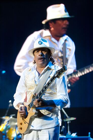 Guitarist Carlos Santana's concert
