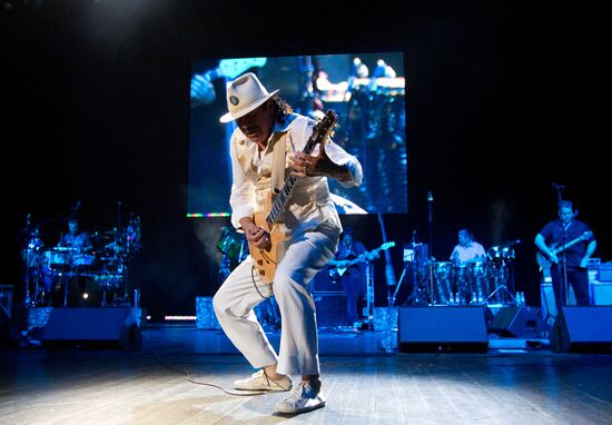 Guitarist Carlos Santana's concert
