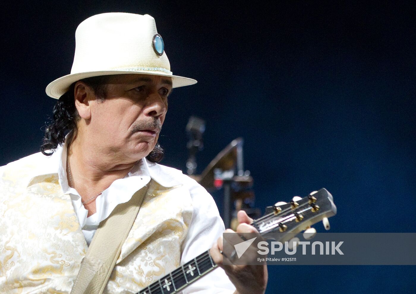 Guitarist Carlos Santana's concert