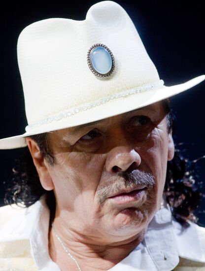 Guitarist Carlos Santana's concert