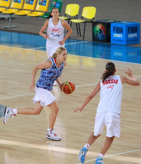 Basketball. European Championship. Russian team training