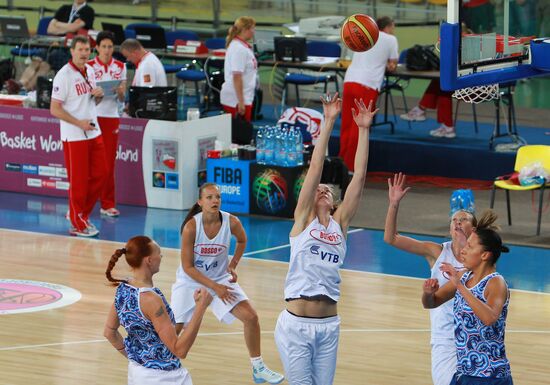 Basketball. European Championship. Russian team training