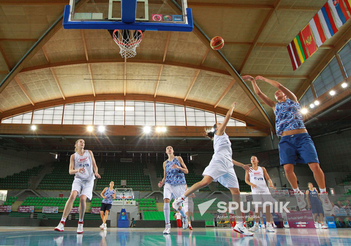 Basketball. European Championship. Russian team training