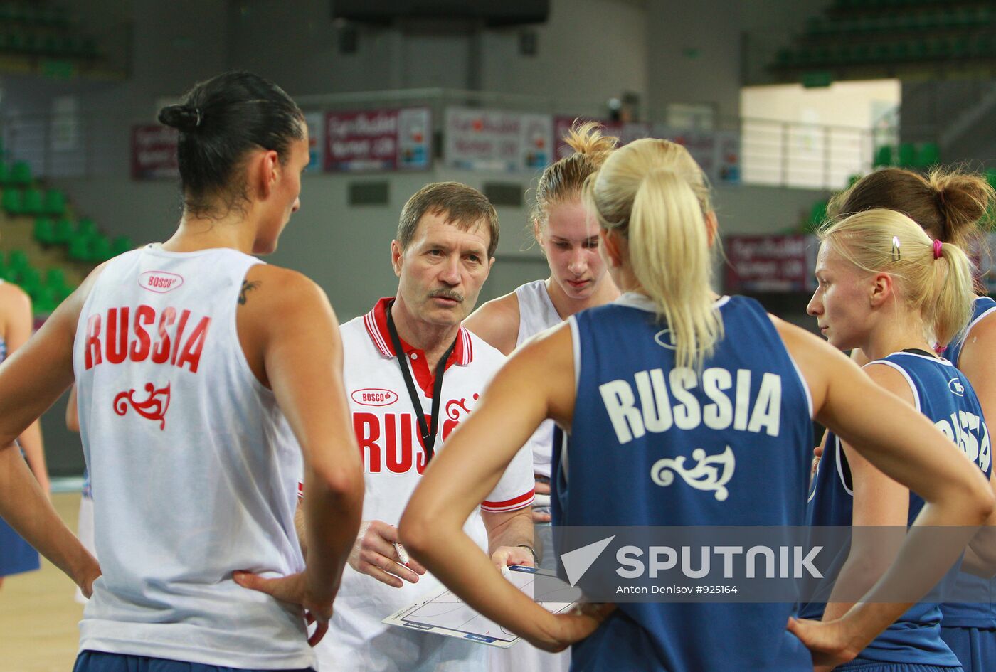 Basketball. European Championship. Russian team training